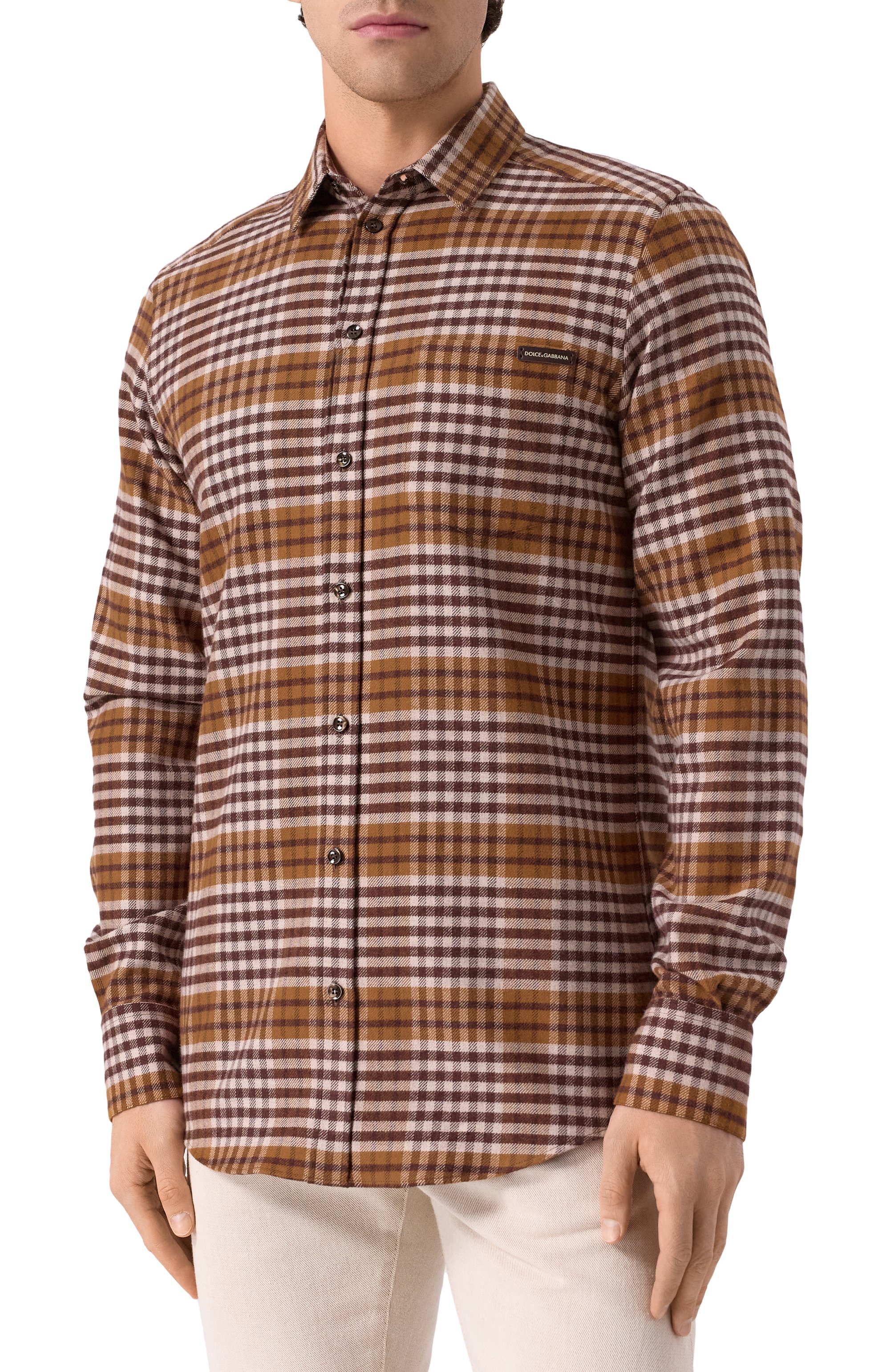 Хлопковая рубашка DOLCE & GABBANA, арт. G5JZ9T/GJ291, фото 3