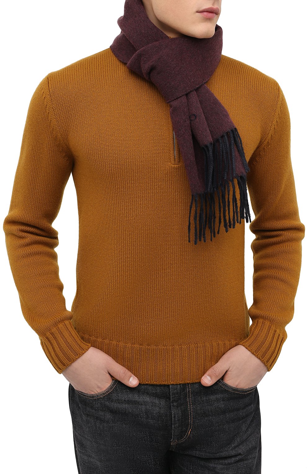 Шарф из кашемира и шелка  CANALI, арт. 06/TX00200, фото 3