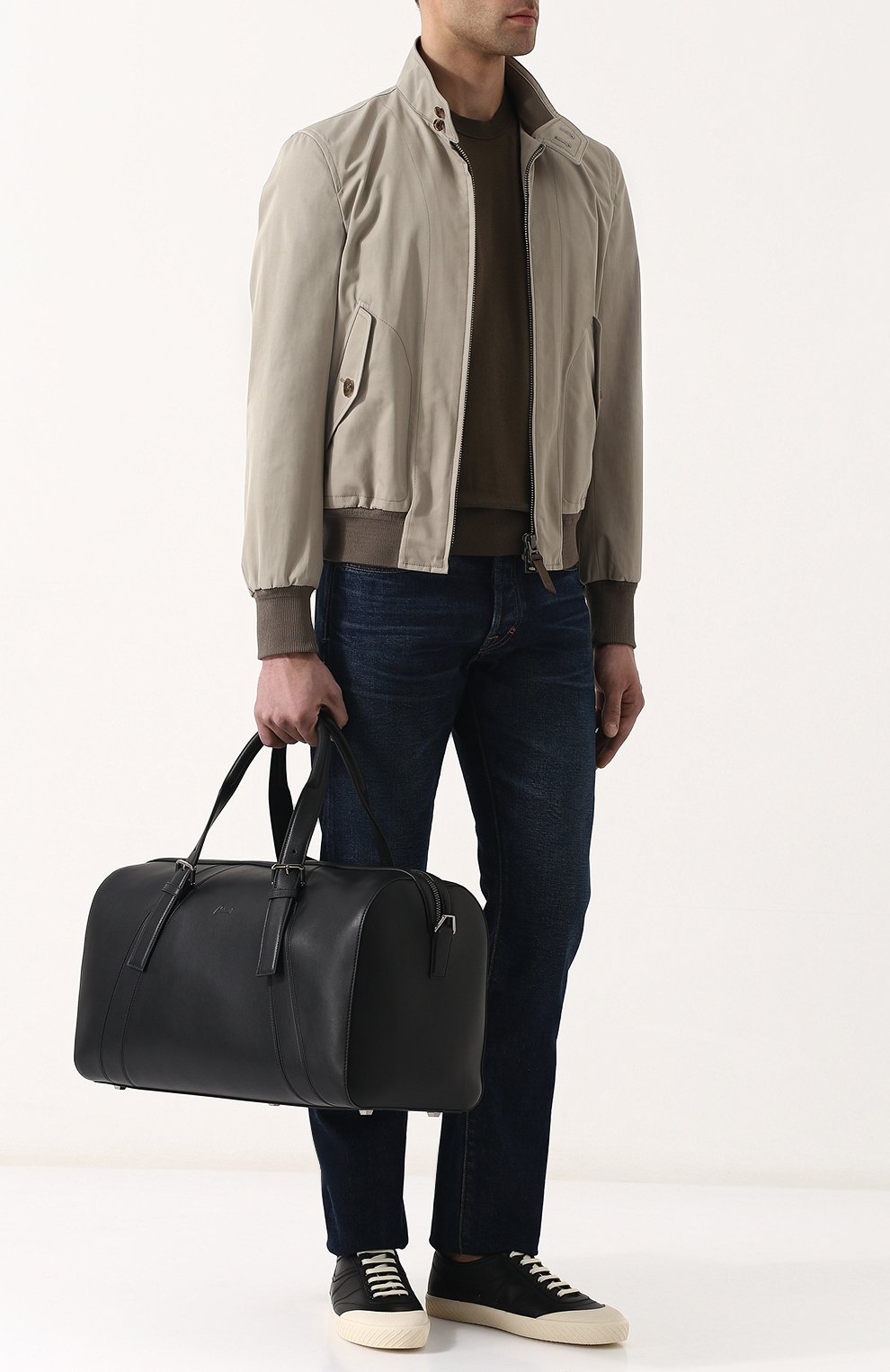 Кожаная дорожная сумка с плечевым ремнем BRIONI, арт. 0ISY0L/P6751, фото 2