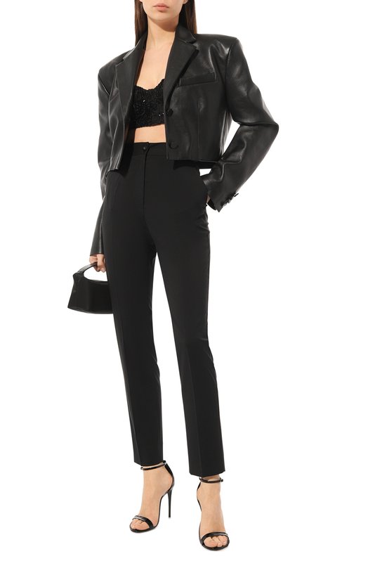 Шерстяные брюки Dolce & Gabbana FTAM2T/FUBFT Чёрный  FTAM2T/FUBFT Фото 2