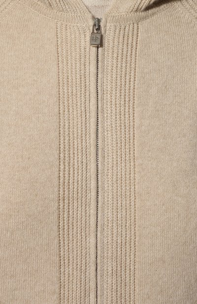 Кашемировый кардиган LORO PIANA кремового цвета по цене 190000 руб., арт. FAG3599, фото 5 Кашемировый кардиган LORO PIANA, арт. FAG3599, фото 5