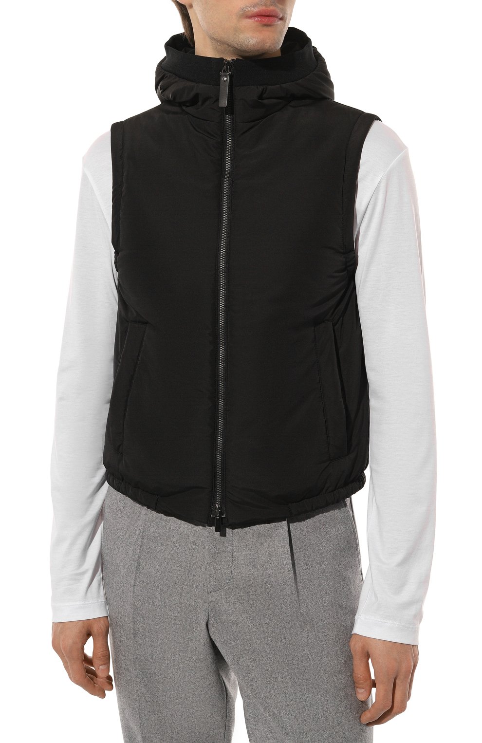 Утепленный жилет CANALI черного цвета по цене 87550 руб., арт. 040945/SG01121, фото 3 Утепленный жилет CANALI, арт. 040945/SG01121, фото 3