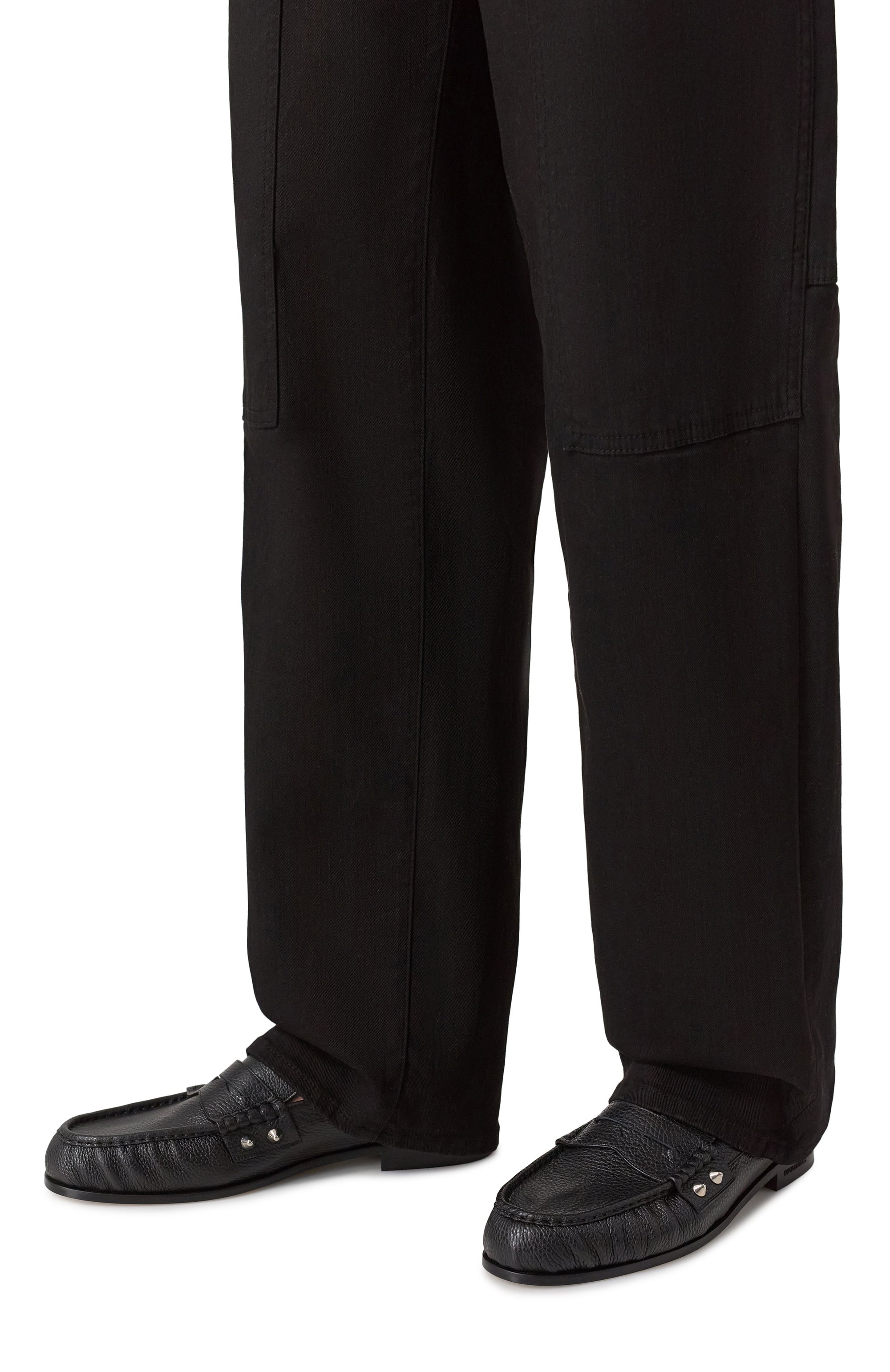 Кожаные лоферы all over studs DSQUARED2, арт. L0M0039, фото 3