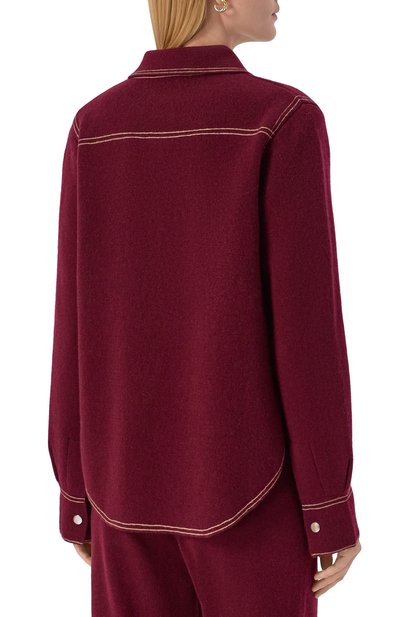 Рубашка из шерсти и кашемира ALLUDE, арт. 255/17711, фото 4