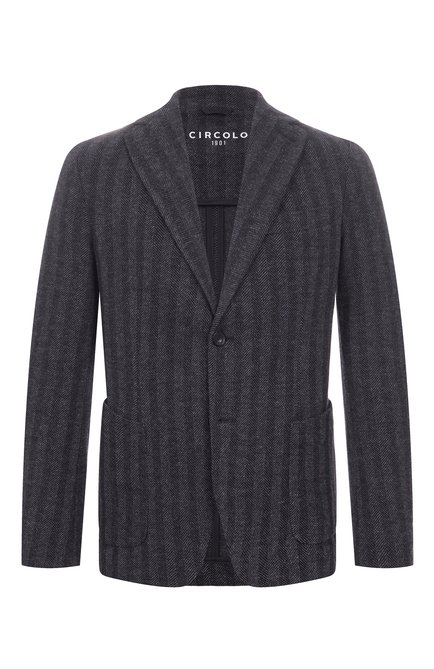 Мужской пиджак из шерсти и хлопка CIRCOLO 1901, арт. CN5061