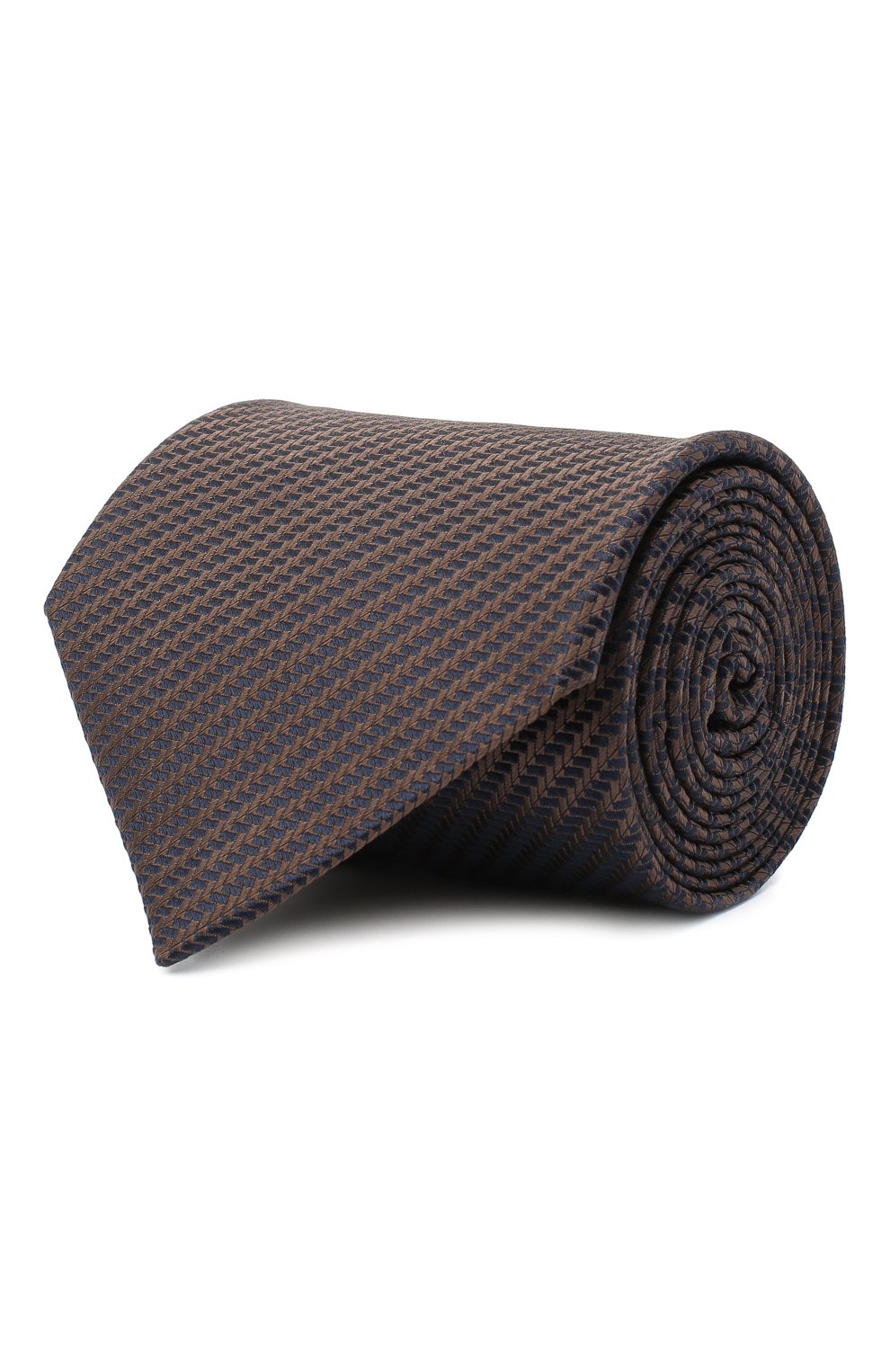 Шелковый галстук BRIONI коричневого цвета по цене 25050 руб., арт. 062H00/09440, фото 1 Шелковый галстук BRIONI, арт. 062H00/09440, фото 1