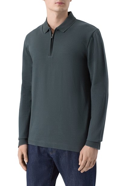 Хлопковое поло BOSS, арт. 50549583, фото 3