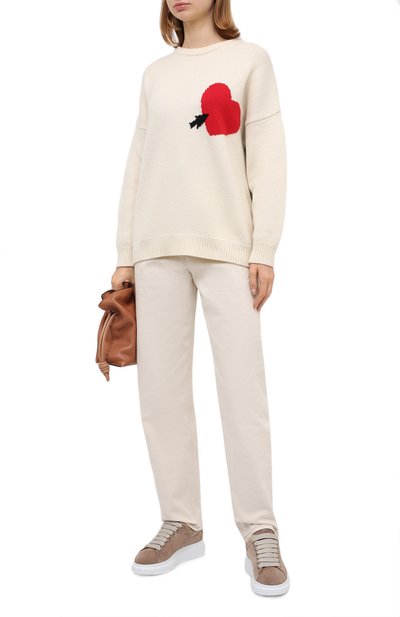 Замшевые кеды oversized ALEXANDER MCQUEEN, арт. 609650/WHWJ8, фото 2