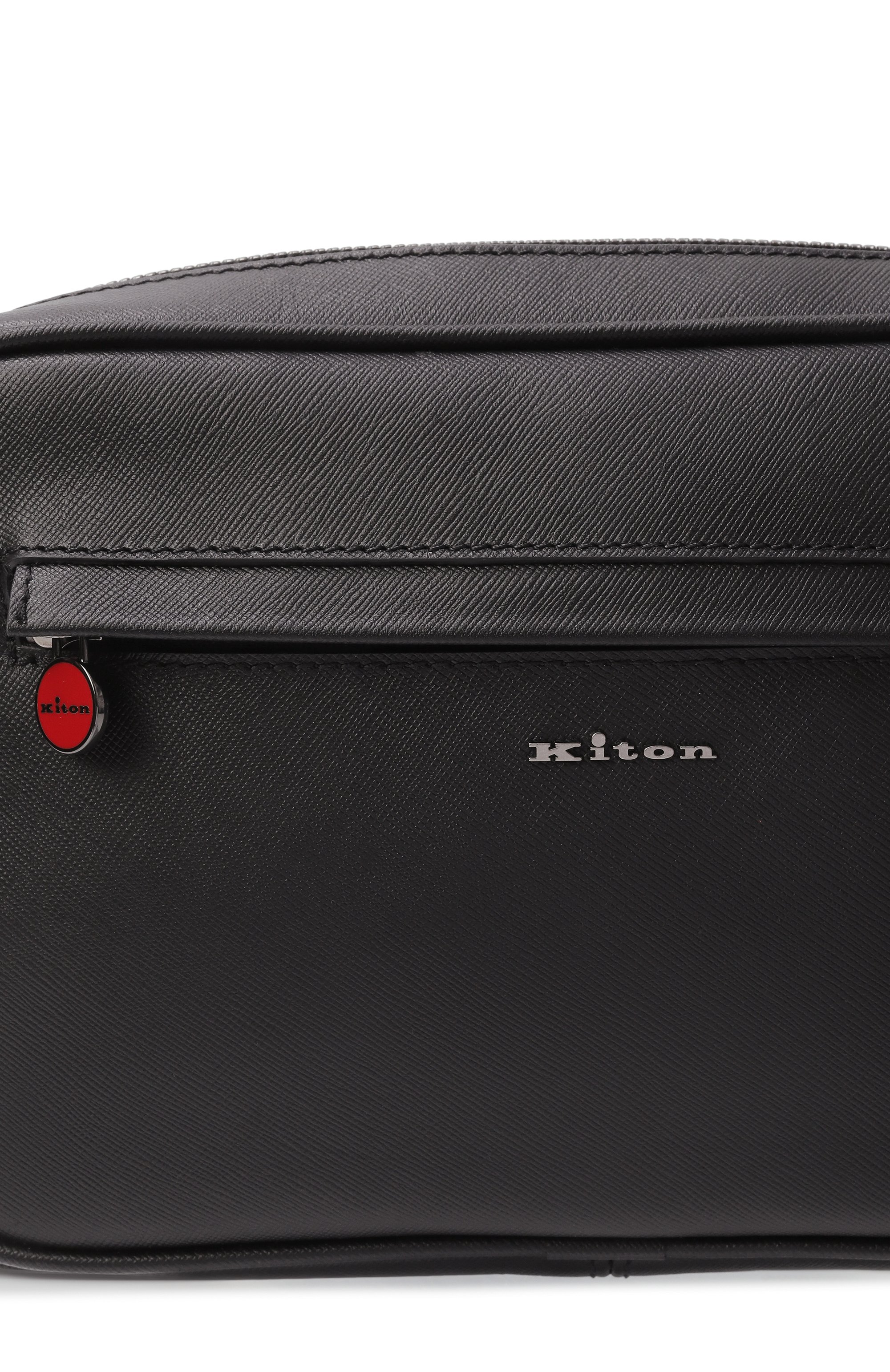 Борсетка KITON черного цвета по цене 107000 руб., арт. UBA0011N0122808, фото 3 Борсетка KITON, арт. UBA0011N0122808, фото 3