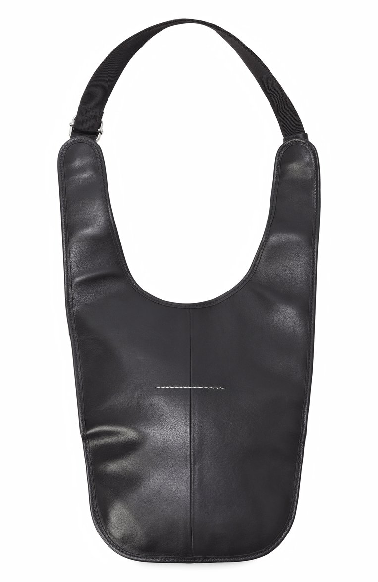 Мужского сумка flat saddle mini MM6 черного цвета, арт. SB5WG0026/P7253 | Фото 6 (Материал: Натуральная кожа; Региональные ограничения белый список (Axapta Mercury): Не проставлено; Нос: Не проставлено)