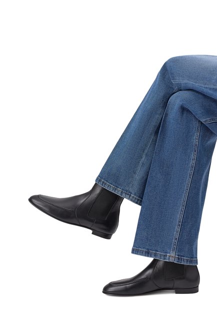 Женские кожаные челси KITON, арт. D60832K0905F01