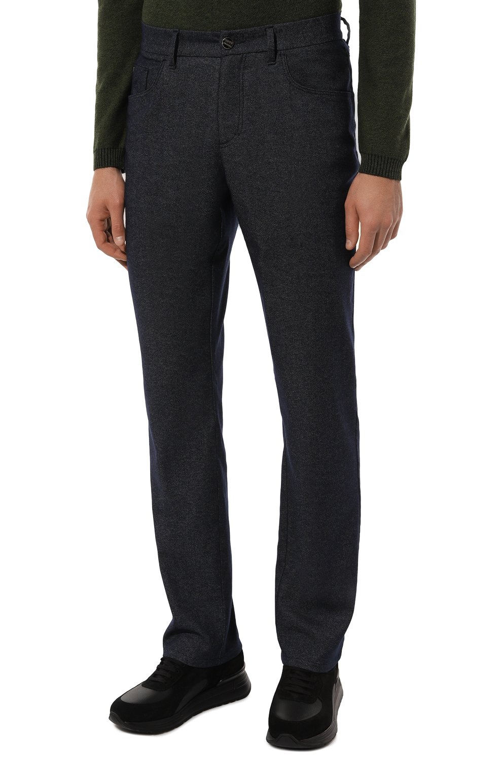 Брюки из шерсти и хлопка ZILLI, арт. J5T201M0221VZG000, фото 3