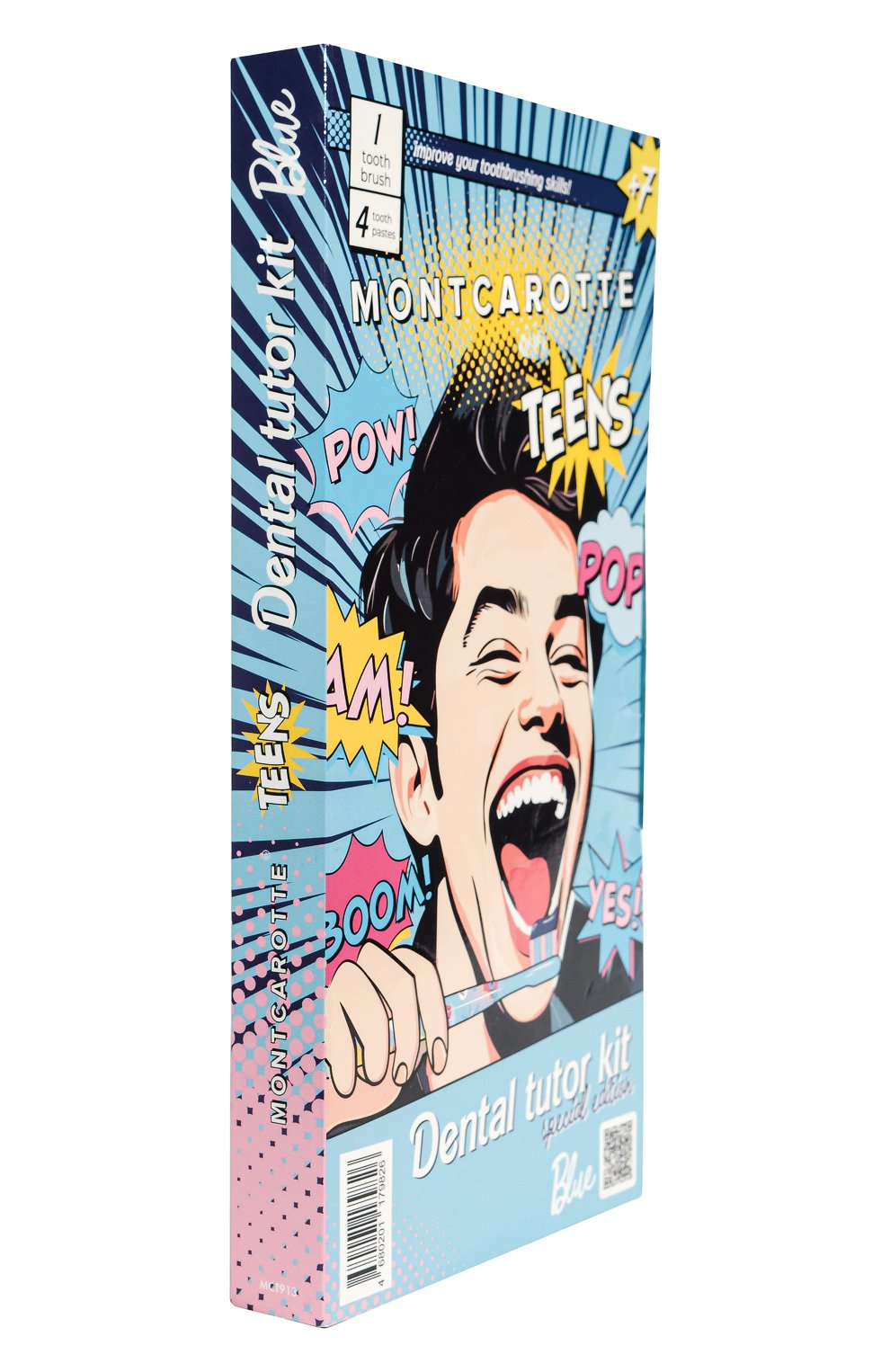 Голубой набор для обучения чистки зубов у подростков и детей 7+ MONTCAROTTE, арт. МСТ913, фото 3