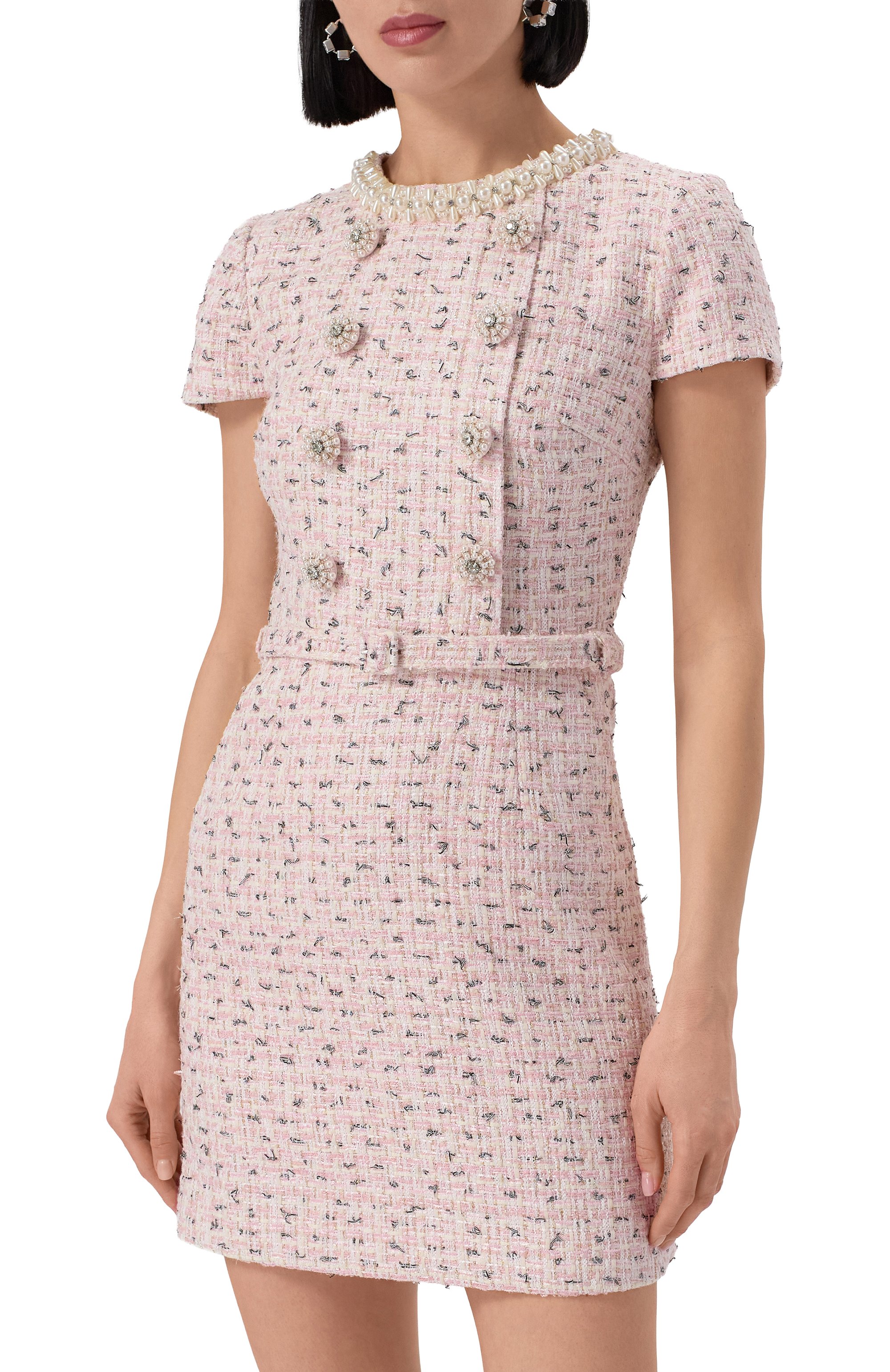 Твидовое платье SELF-PORTRAIT, арт. SS25003SP, фото 3