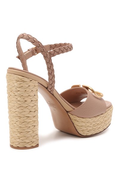 Кожаные босоножки vlogo signature VALENTINO, арт. VW2S0AX6/DWX, фото 4