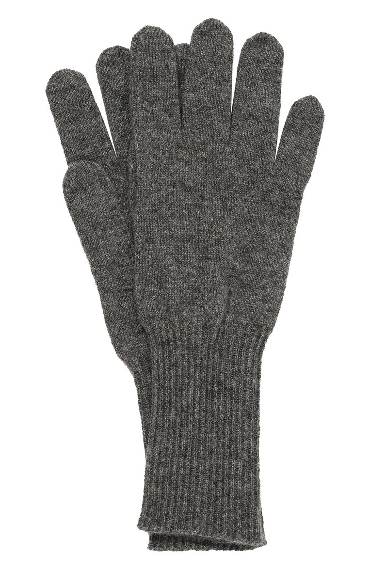 Женские кашемировые перчатки JIL SANDER серого цвета, арт. J02TS0001/J13201 | Фото 1 (Материал: Кашемир, Шерсть, Текстиль; Нос: Не проставлено)