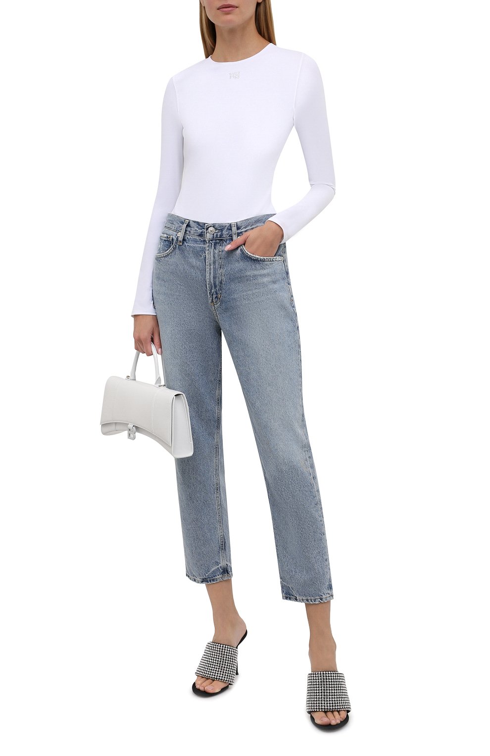 Боди ALEXANDERWANG.T белого цвета по цене 38200 руб., арт. 4CC3217032, фото 2 Боди ALEXANDERWANG.T, арт. 4CC3217032, фото 2