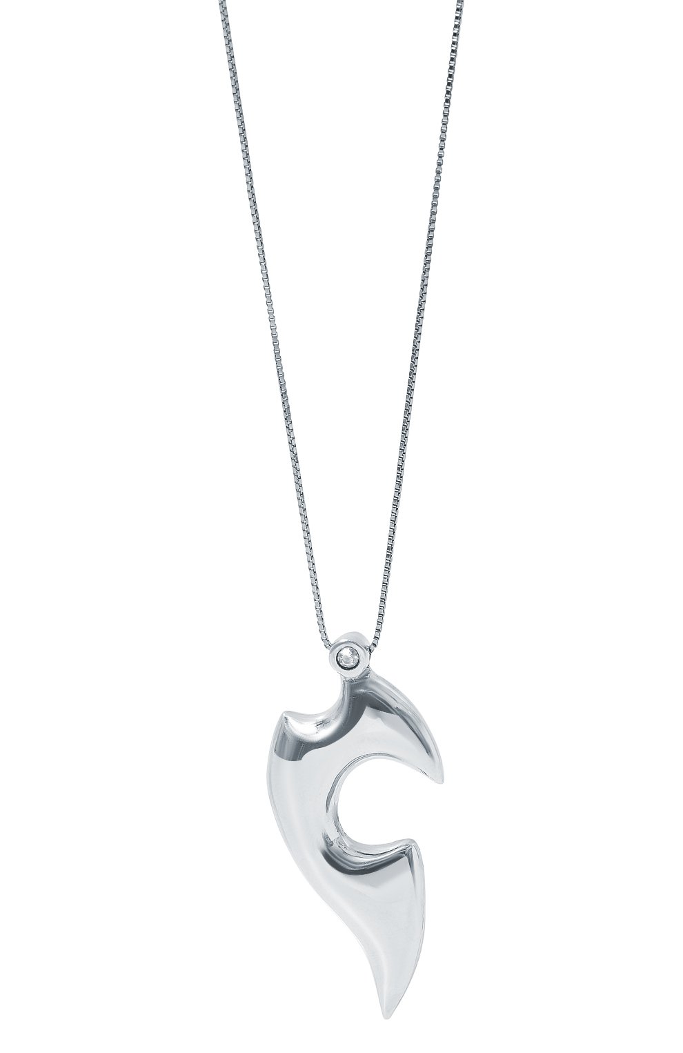 Кулон на цепочке BOTTEGA VENETA серебряного цвета по цене 106000 руб., арт. 688709/VL919, фото 3 Кулон на цепочке BOTTEGA VENETA, арт. 688709/VL919, фото 3