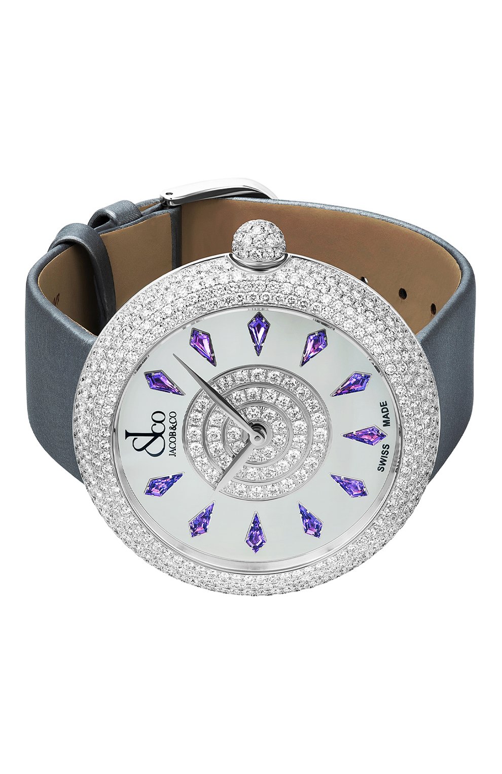Часы brilliant half pave JACOB AND CO, арт. BQ030.10.RH.KH.A, фото 2