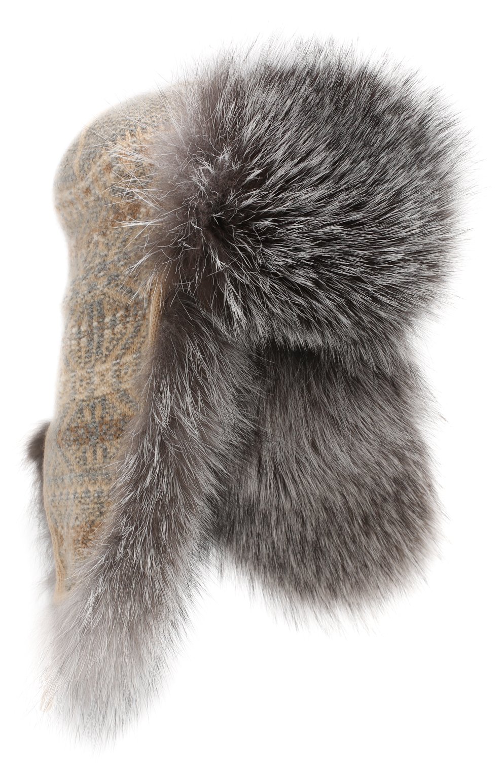 Шапка-ушанка с мехом лисицы LORO PIANA, арт. FAI8727, фото 1