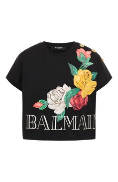 Хлопковая футболка BALMAIN, арт. CF0EE095/GD50, фото 1