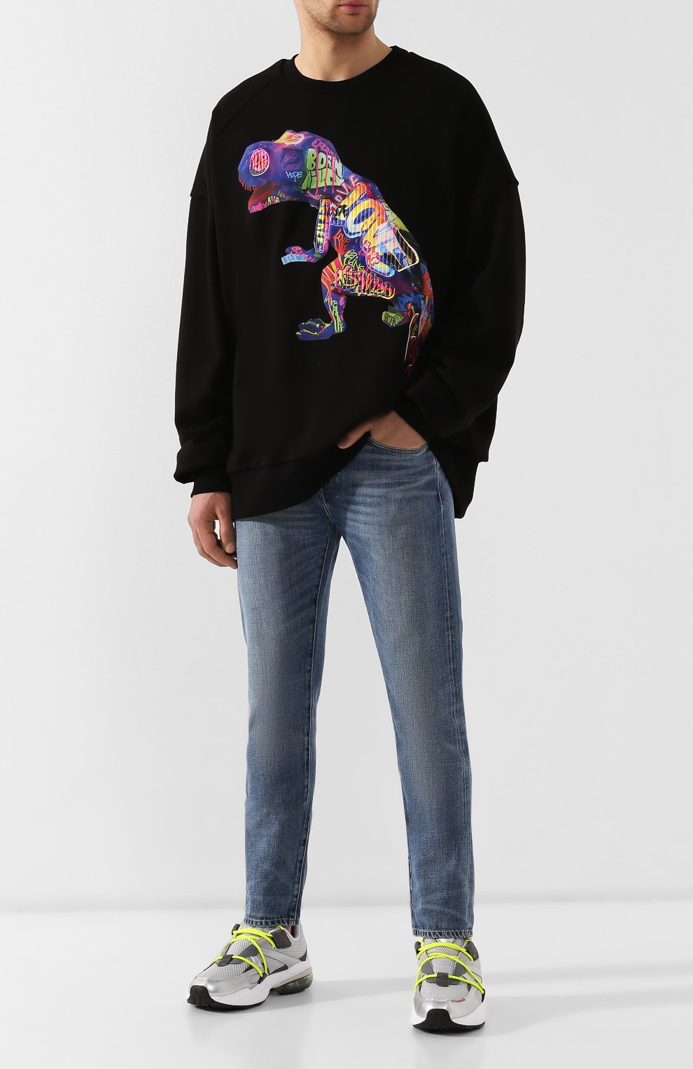 Хлопковый свитшот JUUN.J черного цвета по цене 25500 руб., арт. JC9341P265, фото 2 Хлопковый свитшот JUUN.J, арт. JC9341P265, фото 2