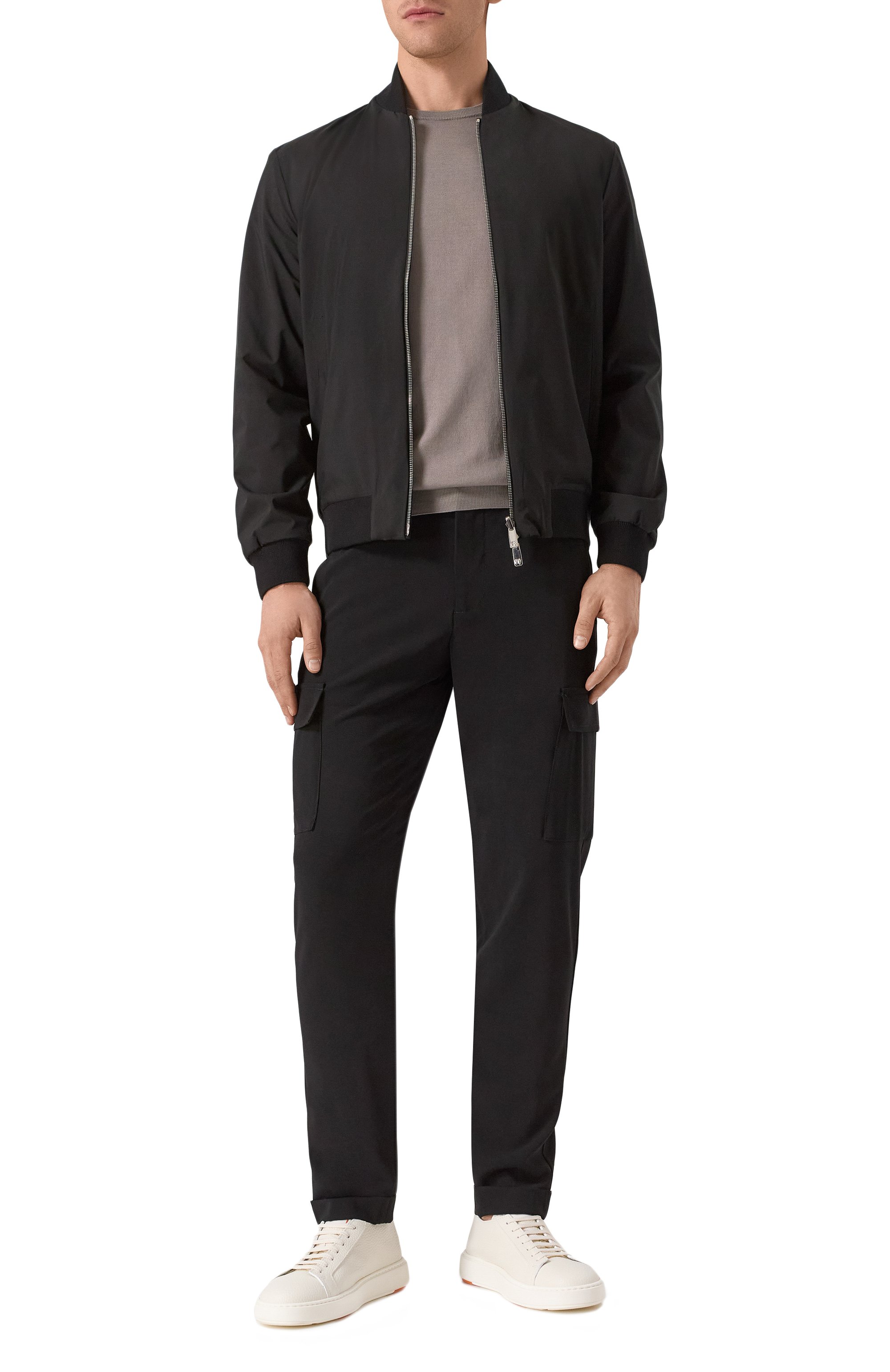 Джемпер из шелка и хлопка GIORGIO ARMANI, арт. 3HSM38/SM63Z, фото 2