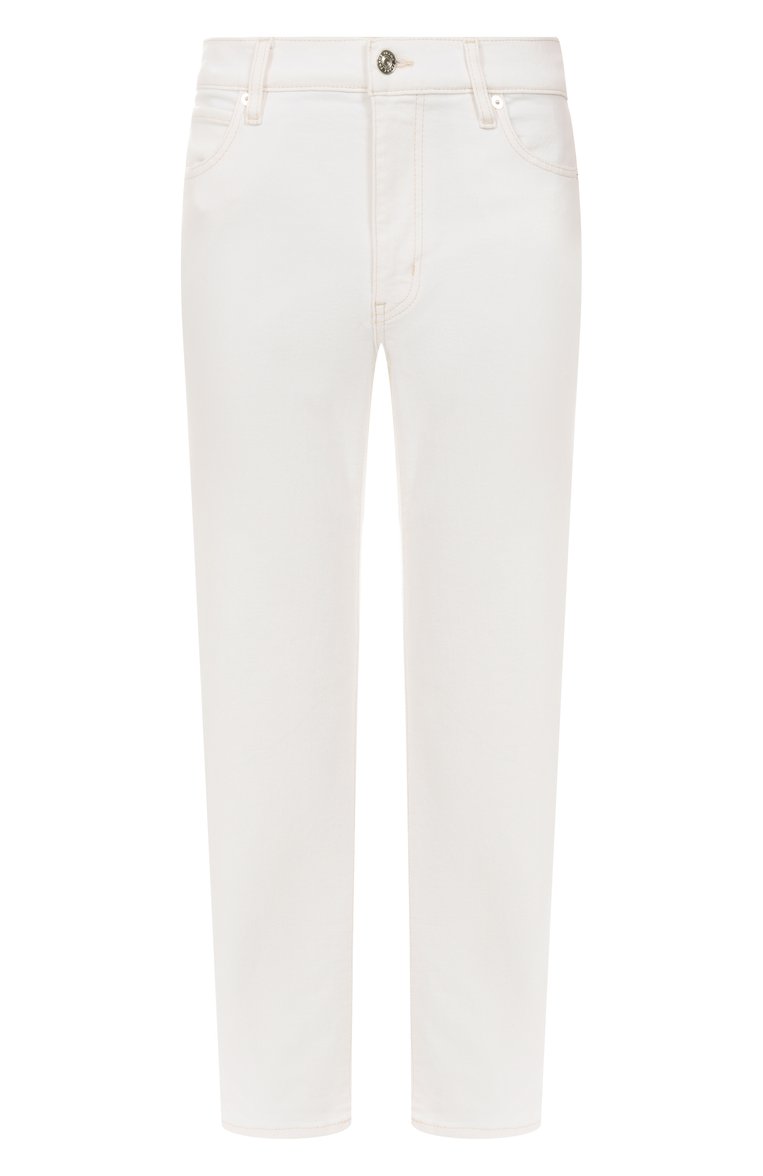 Женские джинсы the borrowed FRAME DENIM белого цвета, арт. 1004476 | Фото 1 (Длина (брюки, джинсы): Стандартные; Материал внешний: Хлопок, Деним; Силуэт Ж (брюки и джинсы): Прямые; Стили: Кэжуэл; Кросс-КТ: Деним; Автоматизация ТО: Проставлено; Автоматизация состава: Проставлено)