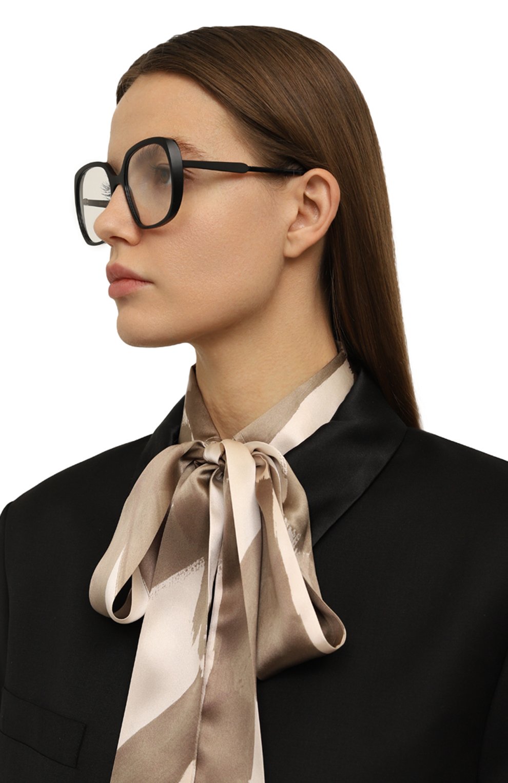 Оправа CAROLINE ABRAM черного цвета по цене 27900 руб., арт. ENIGMA 675, фото 2 Оправа CAROLINE ABRAM, арт. ENIGMA 675, фото 2