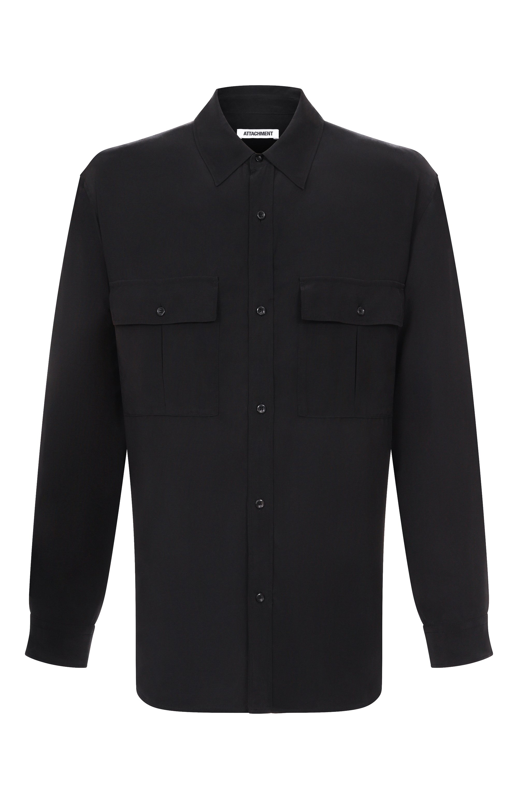 Рубашка ATTACHMENT черного цвета по цене 55600 руб., арт. AS51-034, фото 1 Рубашка ATTACHMENT, арт. AS51-034, фото 1
