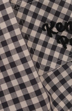 Детские шорты KENZO коричневого цвета, арт. K60195/3-5 | Фото 3 (Материал внешний: Синтетический материал, Хлопок; Материал сплава: Проставлено; Нос: Не проставлено; Случай: Повседневный; Ростовка одежда: 3 года | 98 см, 4 года | 104 см)