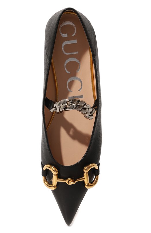 фото Кожаные балетки gucci