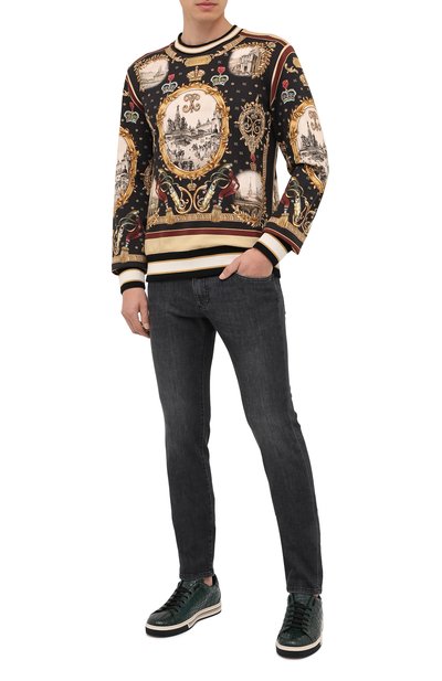 Хлопковый свитшот DOLCE & GABBANA, арт. I9493M/HI7E8, фото 2