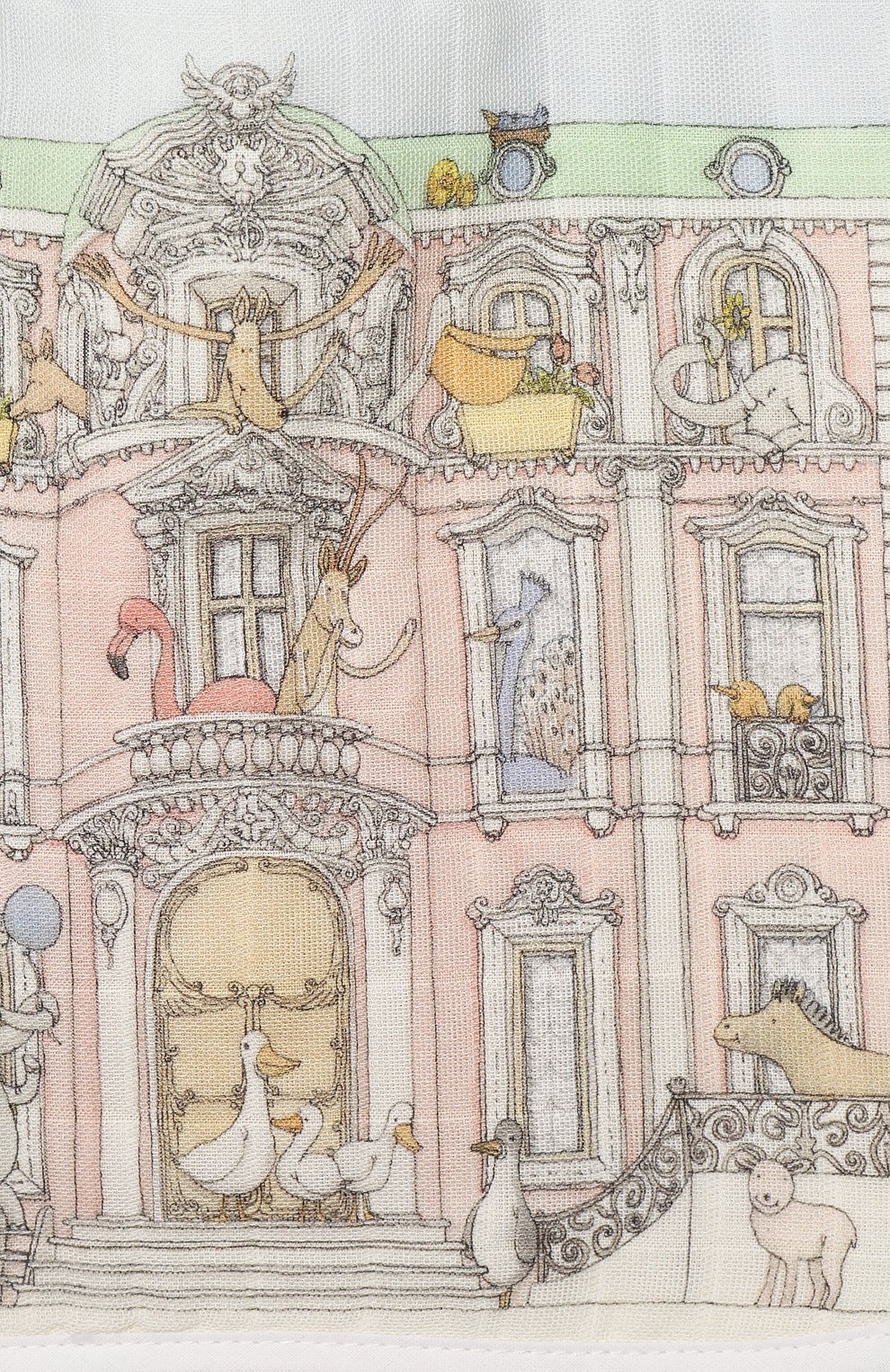 Хлопковый нагрудник ATELIER CHOUX белого цвета по цене 2995 руб., арт. LARGE BIB-M0NCEAU MANSI0N-G0LD SNAPS, фото 3 Хлопковый нагрудник ATELIER CHOUX, арт. LARGE BIB-M0NCEAU MANSI0N-G0LD SNAPS, фото 3