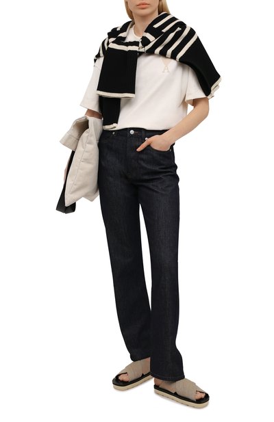 Хлопковая футболка AMI, арт. E21FJ128.726, фото 2