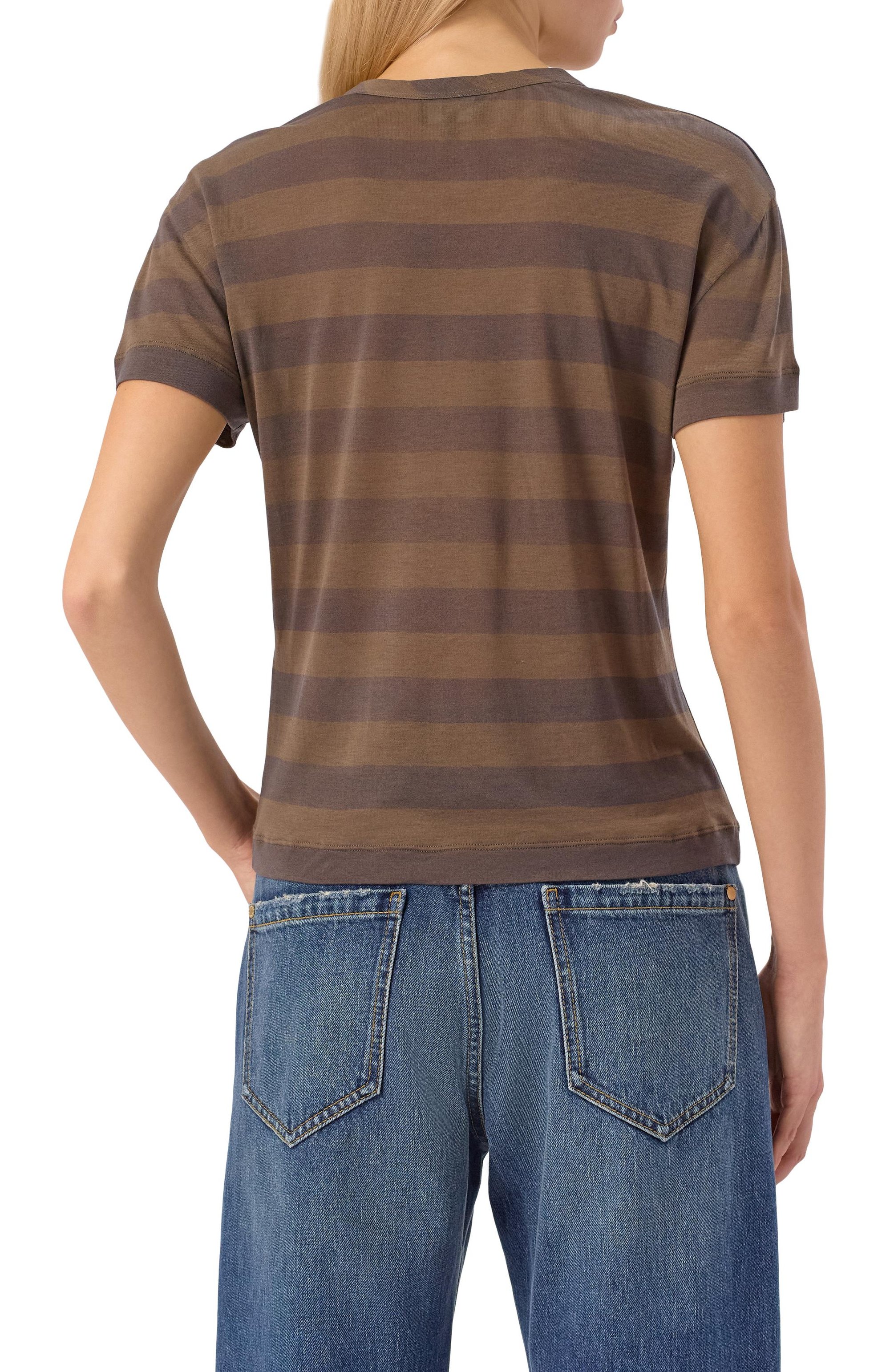 Футболка из лиоцелла и шелка GIORGIO ARMANI, арт. GW002080/AF15963, фото 4