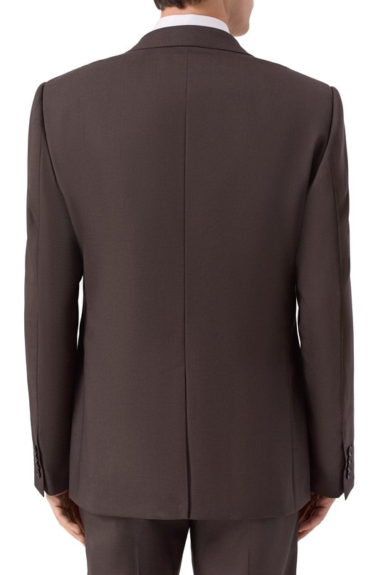 Шерстяной костюм Dolce & Gabbana GK0RMT/FU28D Коричневый  GK0RMT/FU28D Фото 3