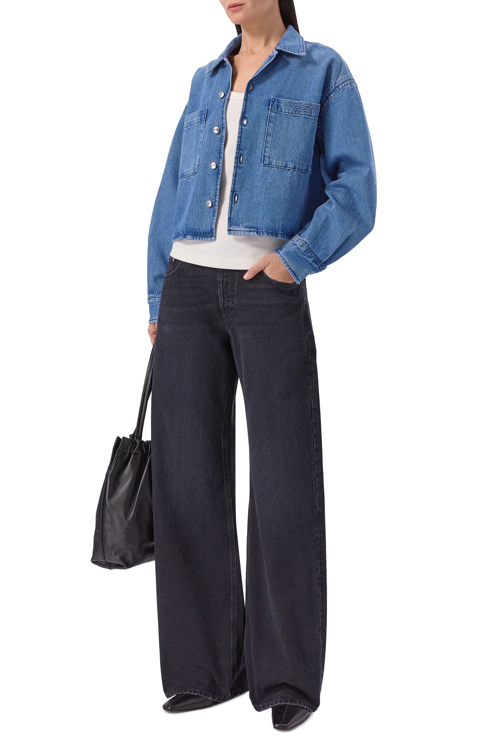 Джинсовая рубашка ALEXANDER WANG, арт. 4DC1261976, фото 2