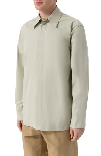 Хлопковая рубашка JIL SANDER, арт. J22DL0295-J46192, фото 3