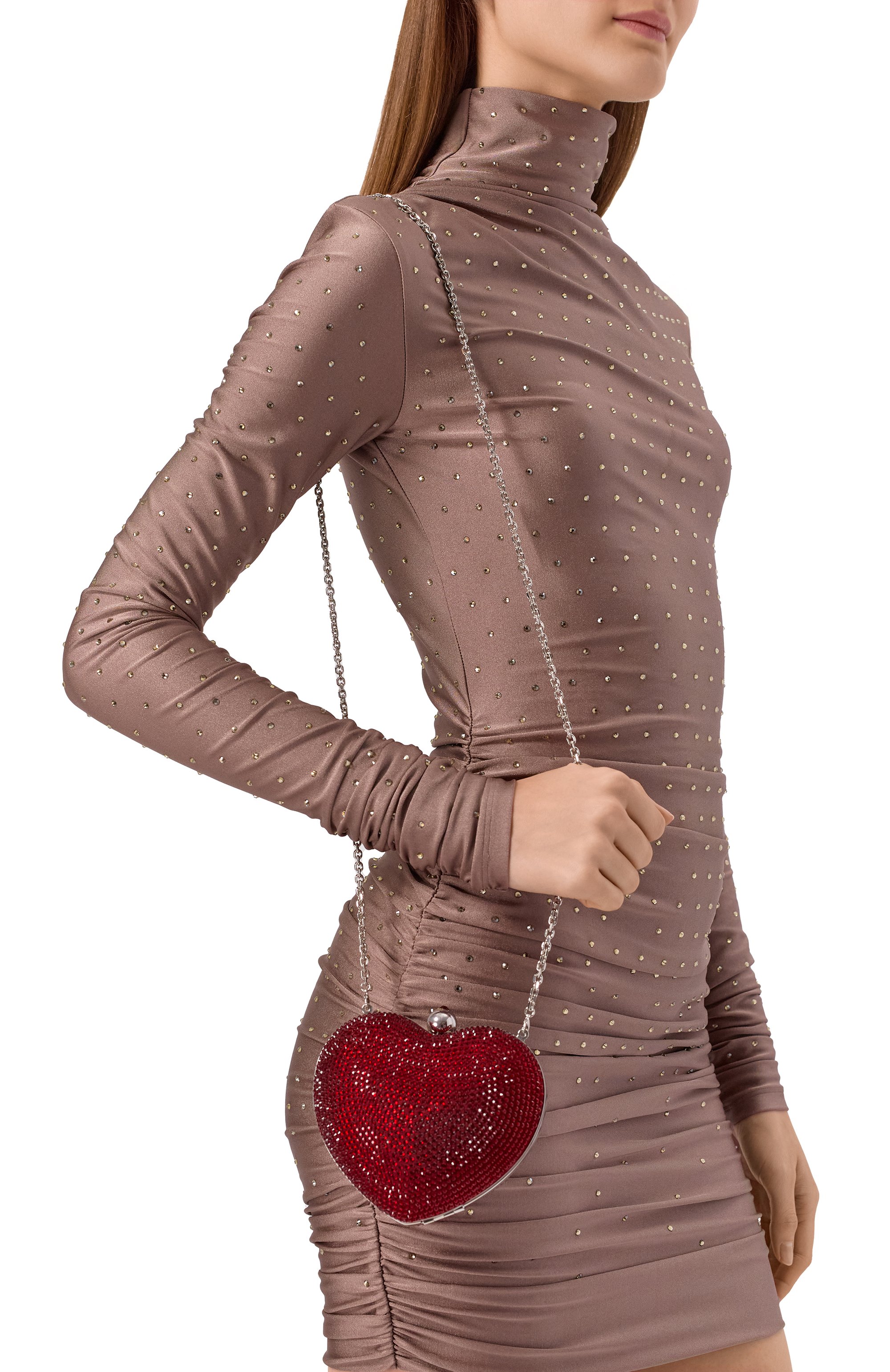 Клатч crystal heart MACH & MACH, арт. PF25-BG0020-SUE-BRD, фото 2