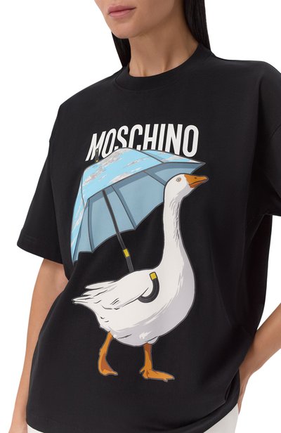 Хлопковая футболка MOSCHINO, арт. J0703/5541, фото 5