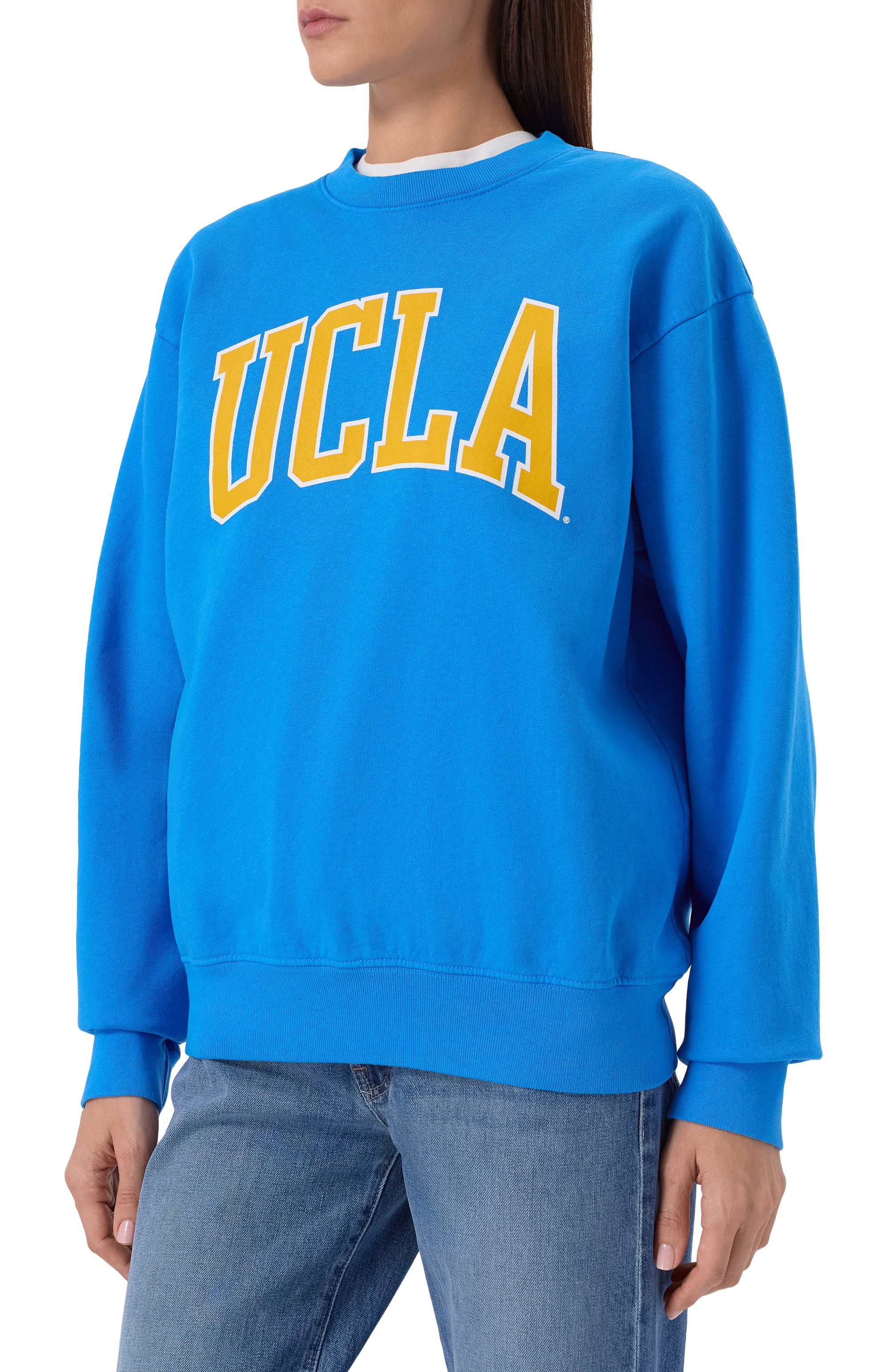 Хлопковый свитшот sporty & rich x ucla SPORTY AND RICH, арт. ST071615637BL116, фото 7