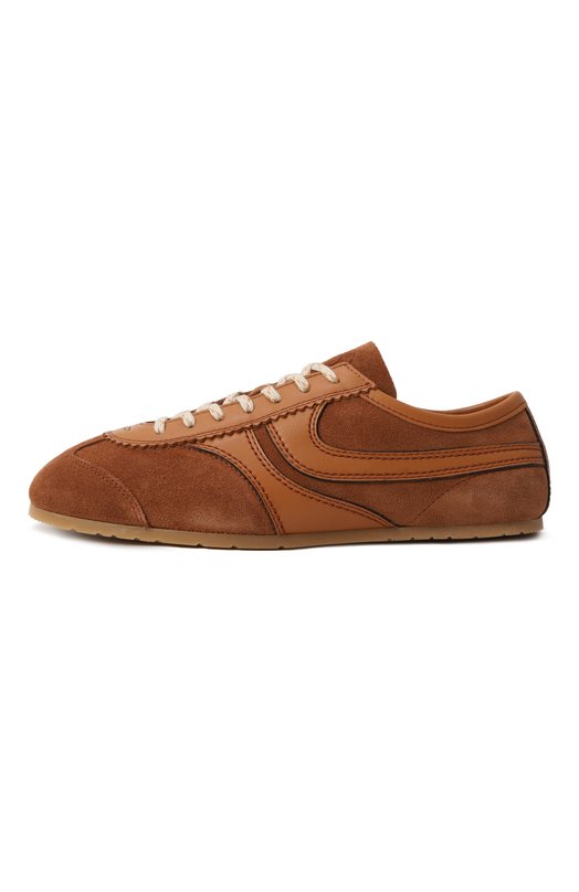 Замшевые кеды Dries Van Noten WS251-1159 Коричневый  WS251-1159 Фото 4