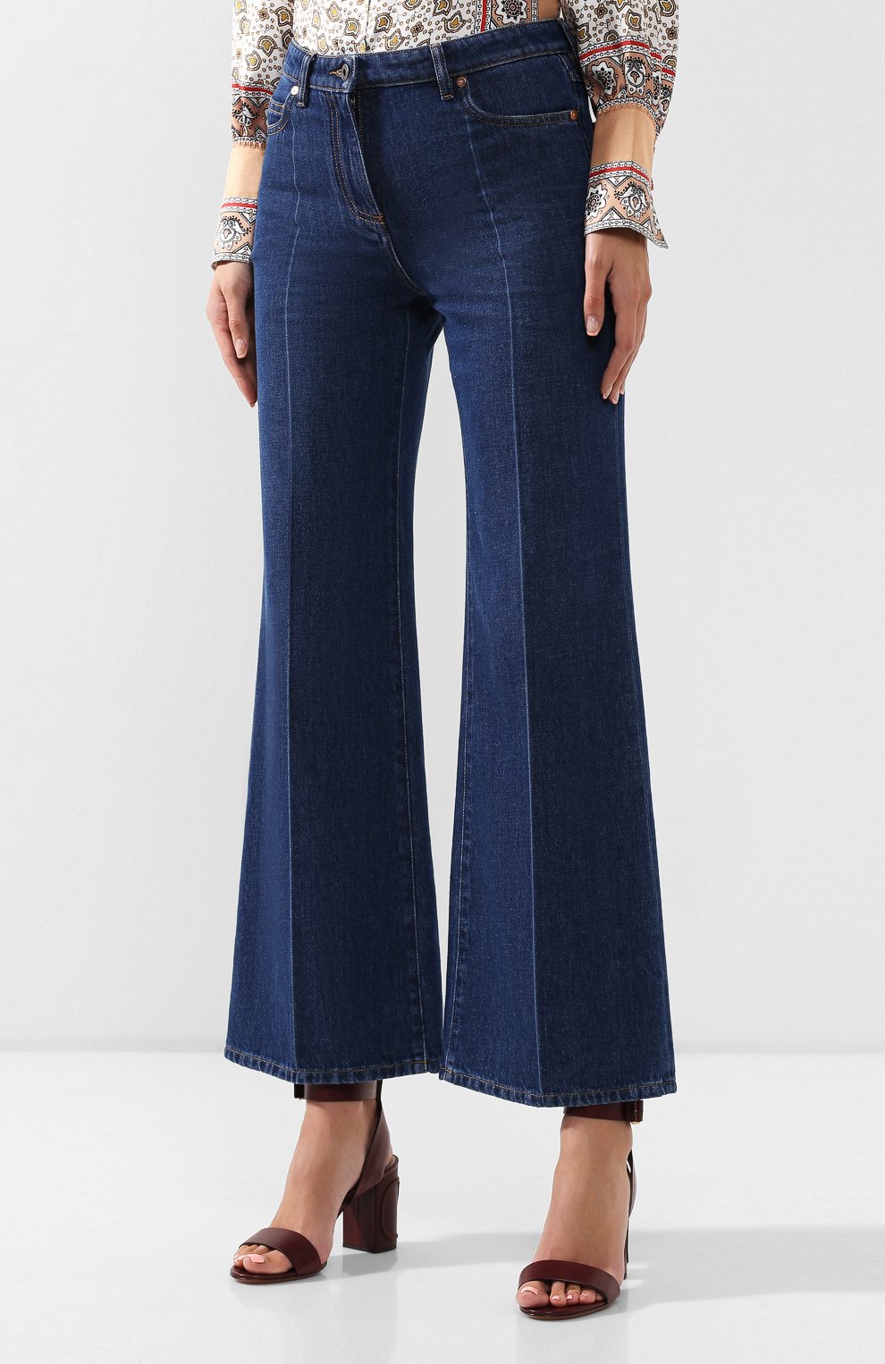 Расклешенные джинсы VALENTINO, арт. SB3DD08X4H3, фото 3