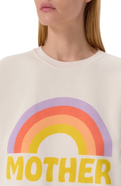 Хлопковый свитшот MOTHER белого цвета по цене 25950 руб., арт. 89342-863, фото 5 Хлопковый свитшот MOTHER, арт. 89342-863, фото 5