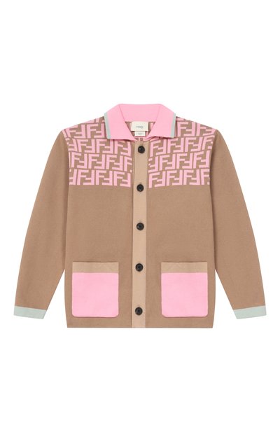Хлопковый кардиган FENDI, арт. JUG202/AVVT/8A-12+