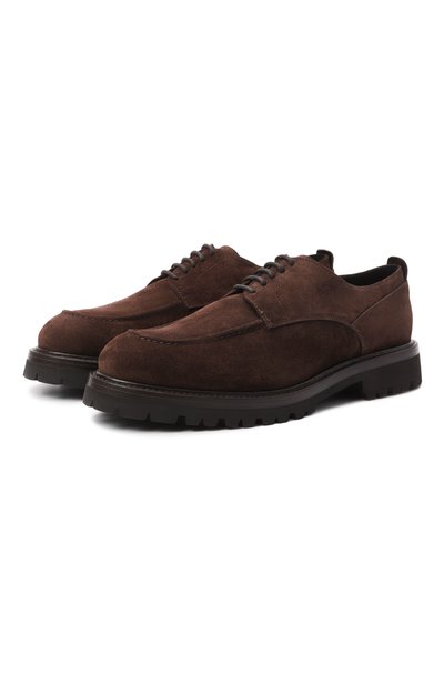 Мужские замшевые дерби MVST, арт. DERBY_1/SUEDE+CASHMERE