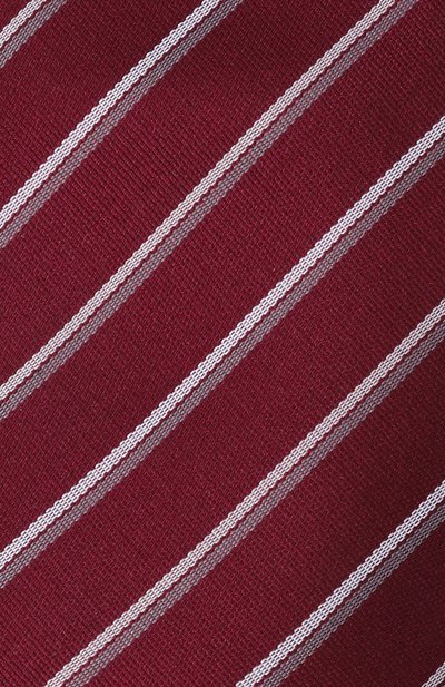 Шелковый галстук EMPORIO ARMANI бордового цвета по цене 15950 руб., арт. EM001344/TE16543, фото 4 Шелковый галстук EMPORIO ARMANI, арт. EM001344/TE16543, фото 4