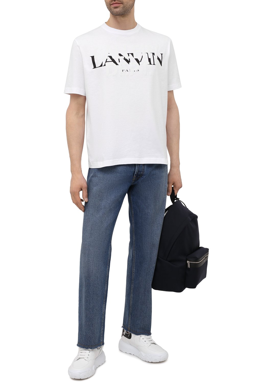 Хлопковая футболка lanvin x gallery dept  LANVIN, арт. RU-TS0005-J091-E21, фото 2