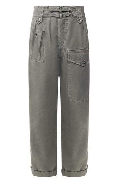 Женские хлопковые брюки SAINT LAURENT, арт. 601199/Y253Q
